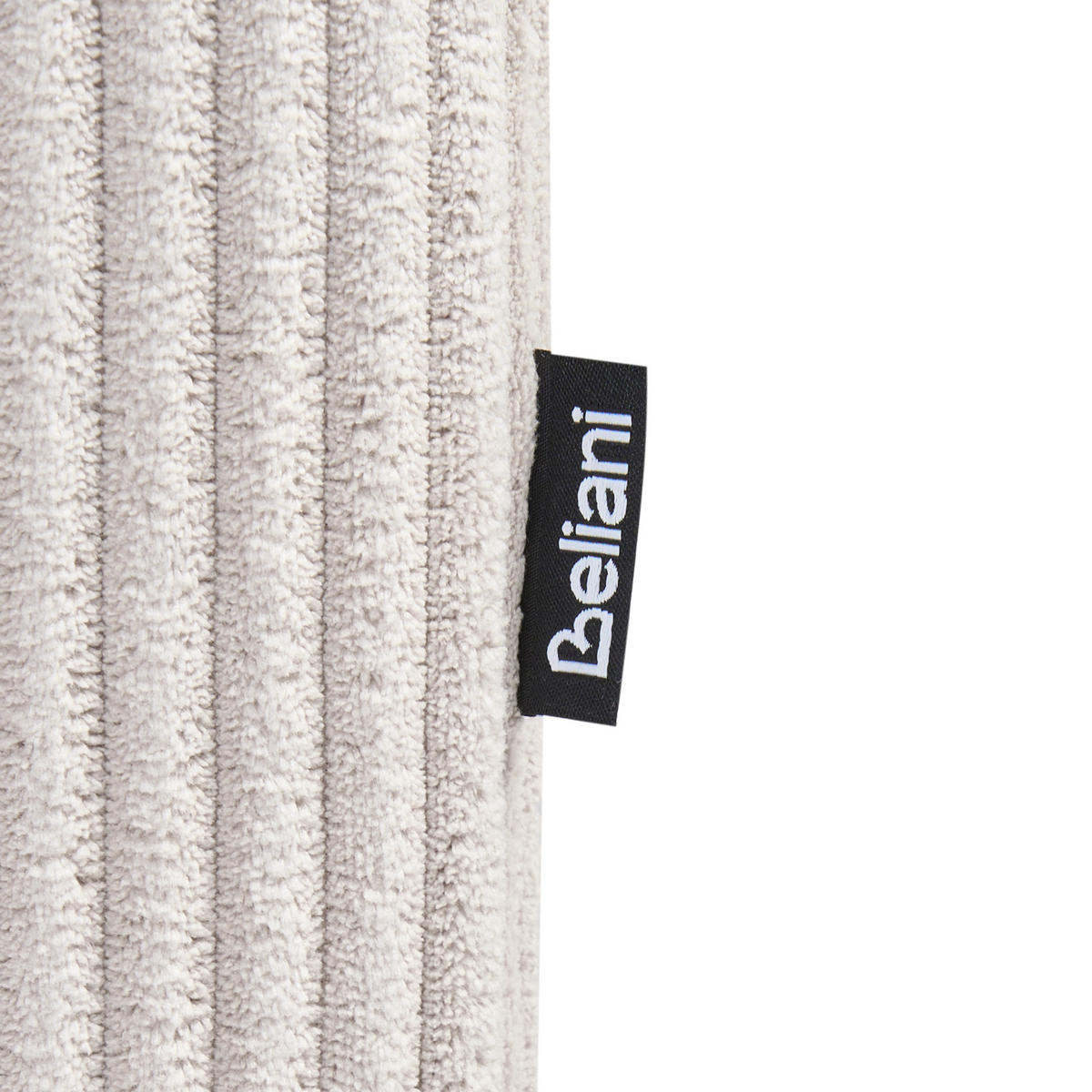 OTTOMANE Cord Beige Lemvig - Beige, Textil (83/41/83cm) - Beliani