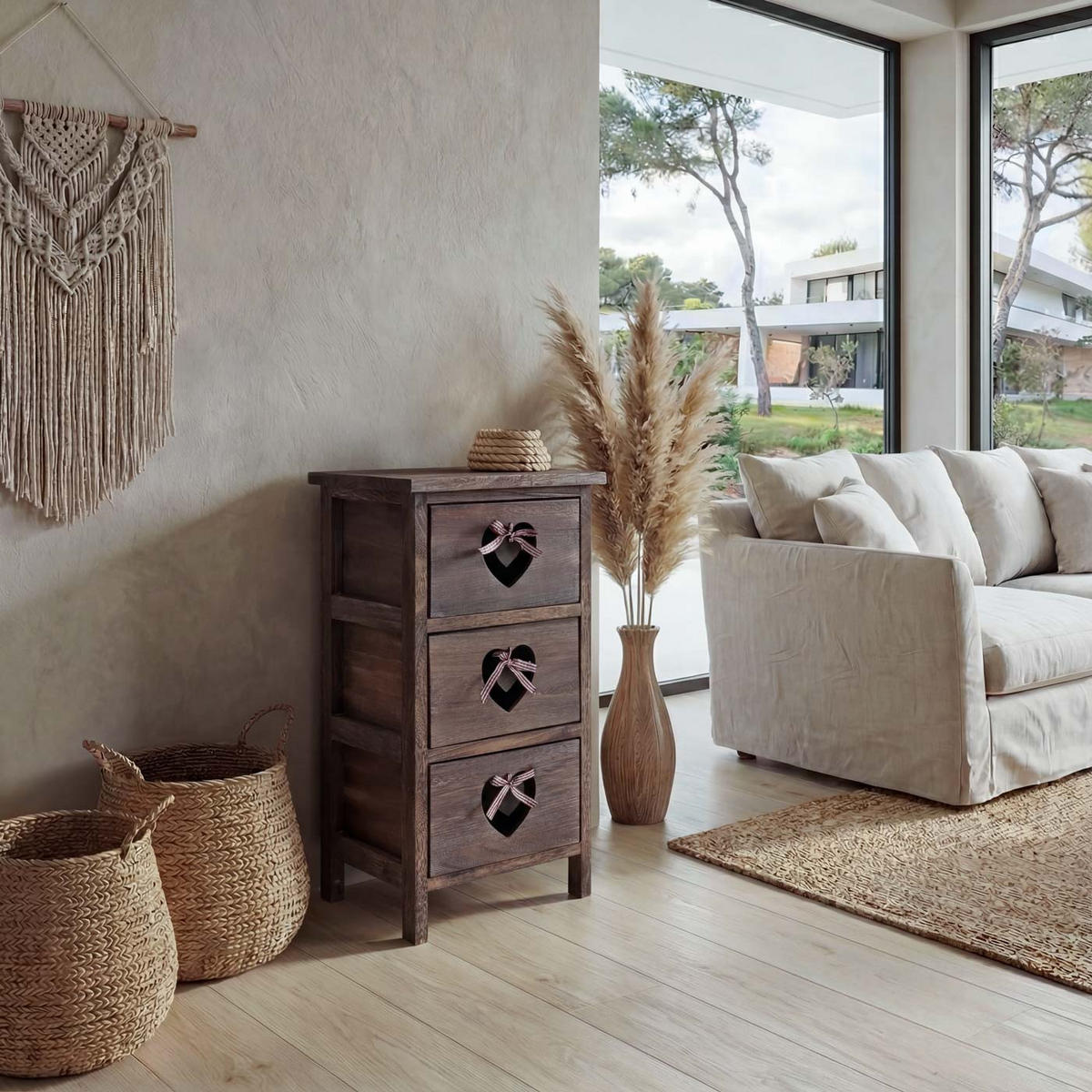 KOMMODE Braun - Braun, Holz (29/55/25cm) - MCW