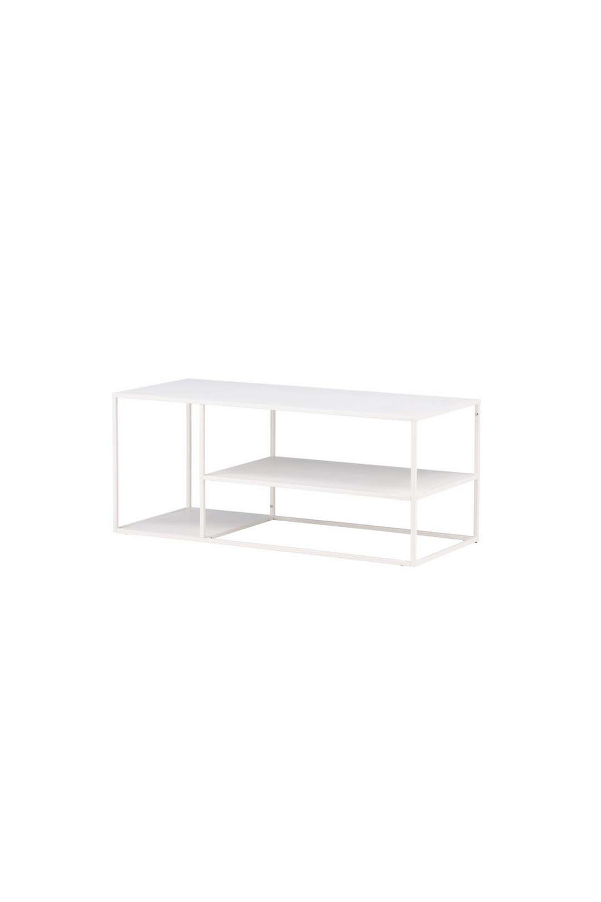 COUCHTISCH Weiß - Weiß, Metall (50/120/50cm) - ebuy24