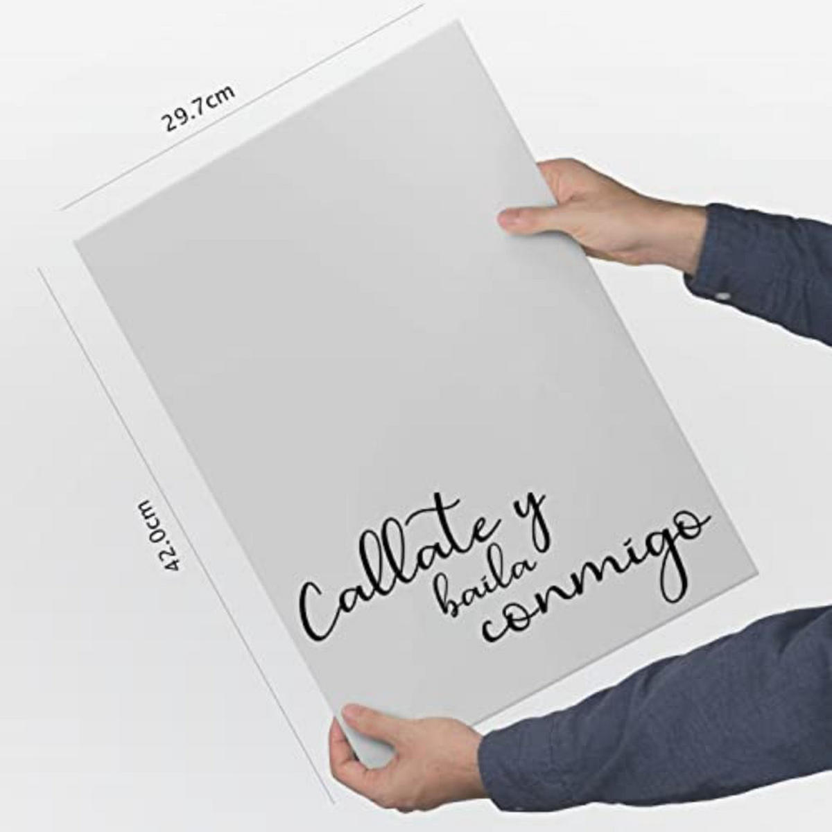 POSTER Set mit 4 Tanzen TypografieStil A3 Rahmenlos - Klar, Papier (29.7/3cm) - Nacnic