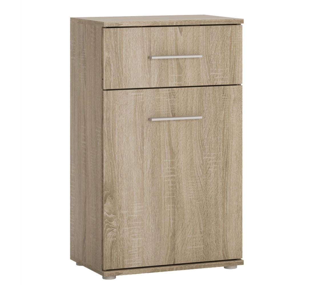 KOMMODE Gemini Eiche Sonoma 50 / 35 / 86,5cm - Braun/Sonoma Eiche, Holz/Holzwerkstoff (50/86.5/35cm) - Feldmann-Wohnen