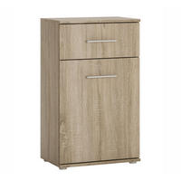 KOMMODE Gemini Eiche Sonoma 50 / 35 / 86,5cm - Braun/Sonoma Eiche, Holz/Holzwerkstoff (50/86.5/35cm) - Feldmann-Wohnen