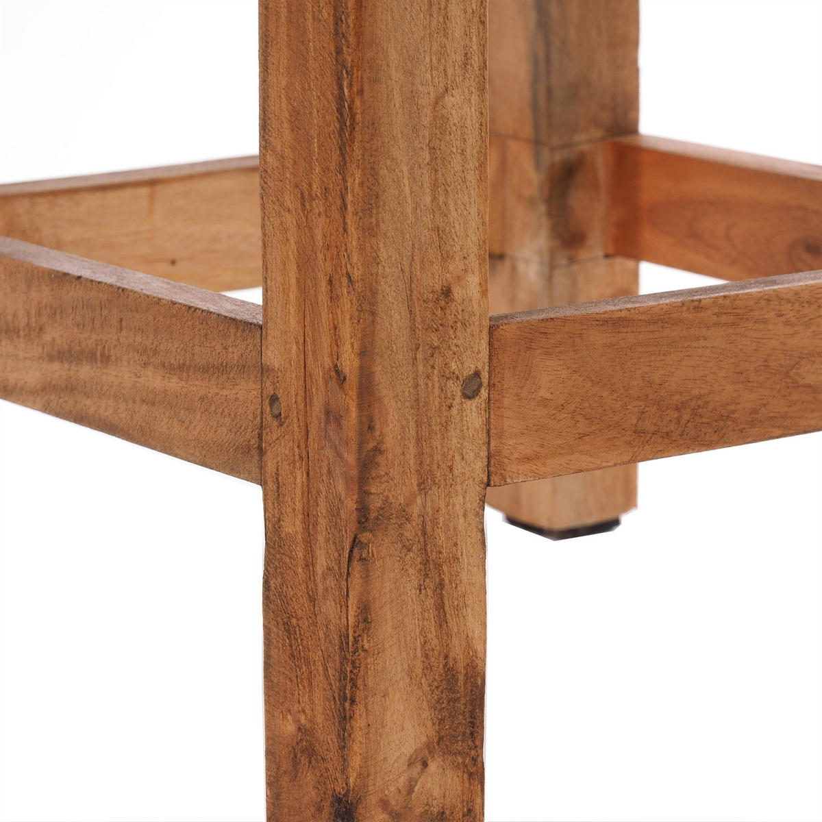 HOCKER MADERO Recyclingholz 01 natur-vintage - Naturfarben, Karton (30/48/30cm) - DESIGN DELIGHTS
