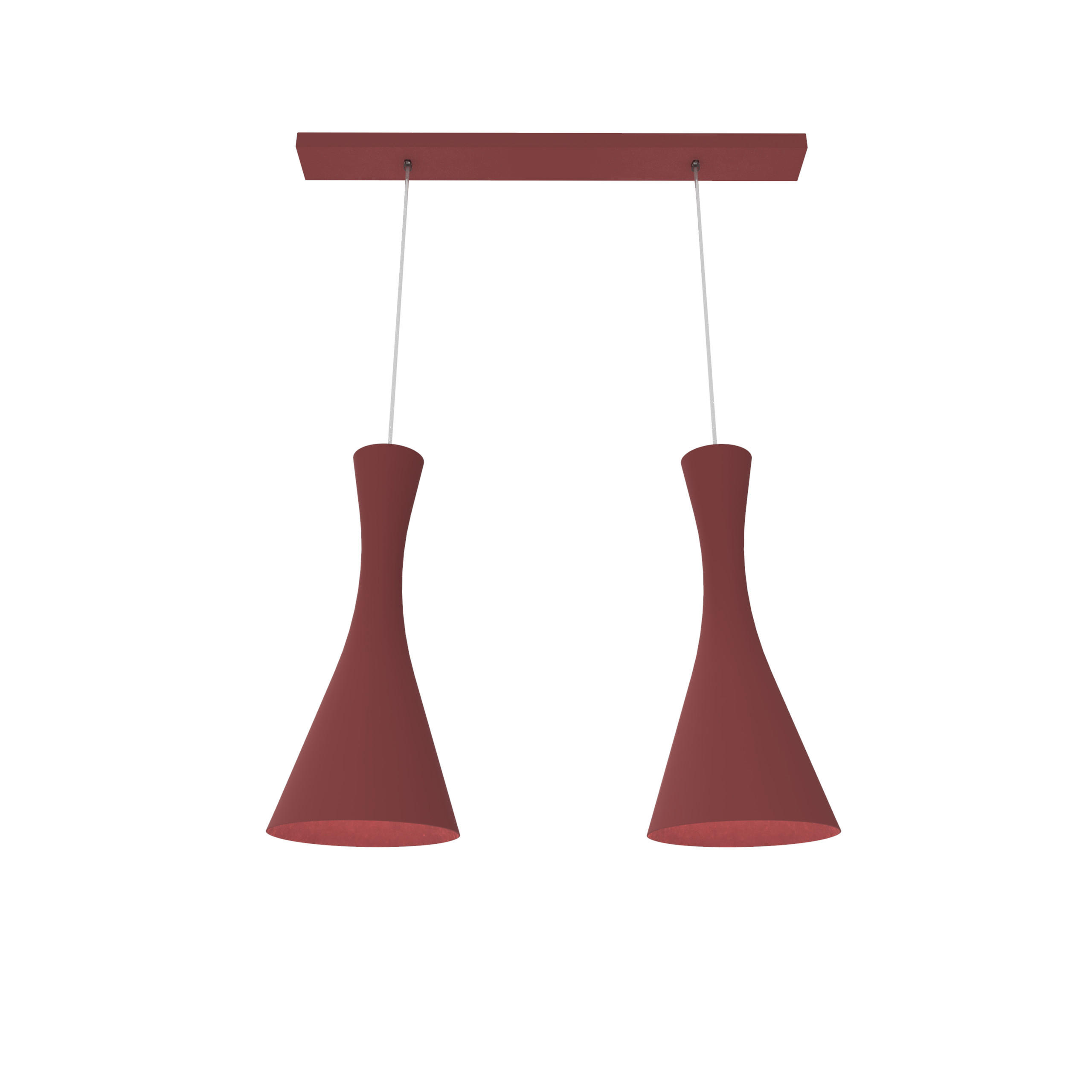 Lumicom Hängeleuchte Rot 70x120x20 cm