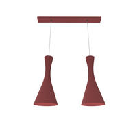 HÄNGELEUCHTE - Rot, Metall (20/70/120cm) - Lumicom