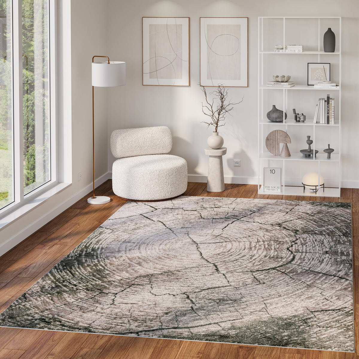 TEPPICH COMO Beige 160/230 cm - Beige, Kunststoff (160/230cm) - Tapiso