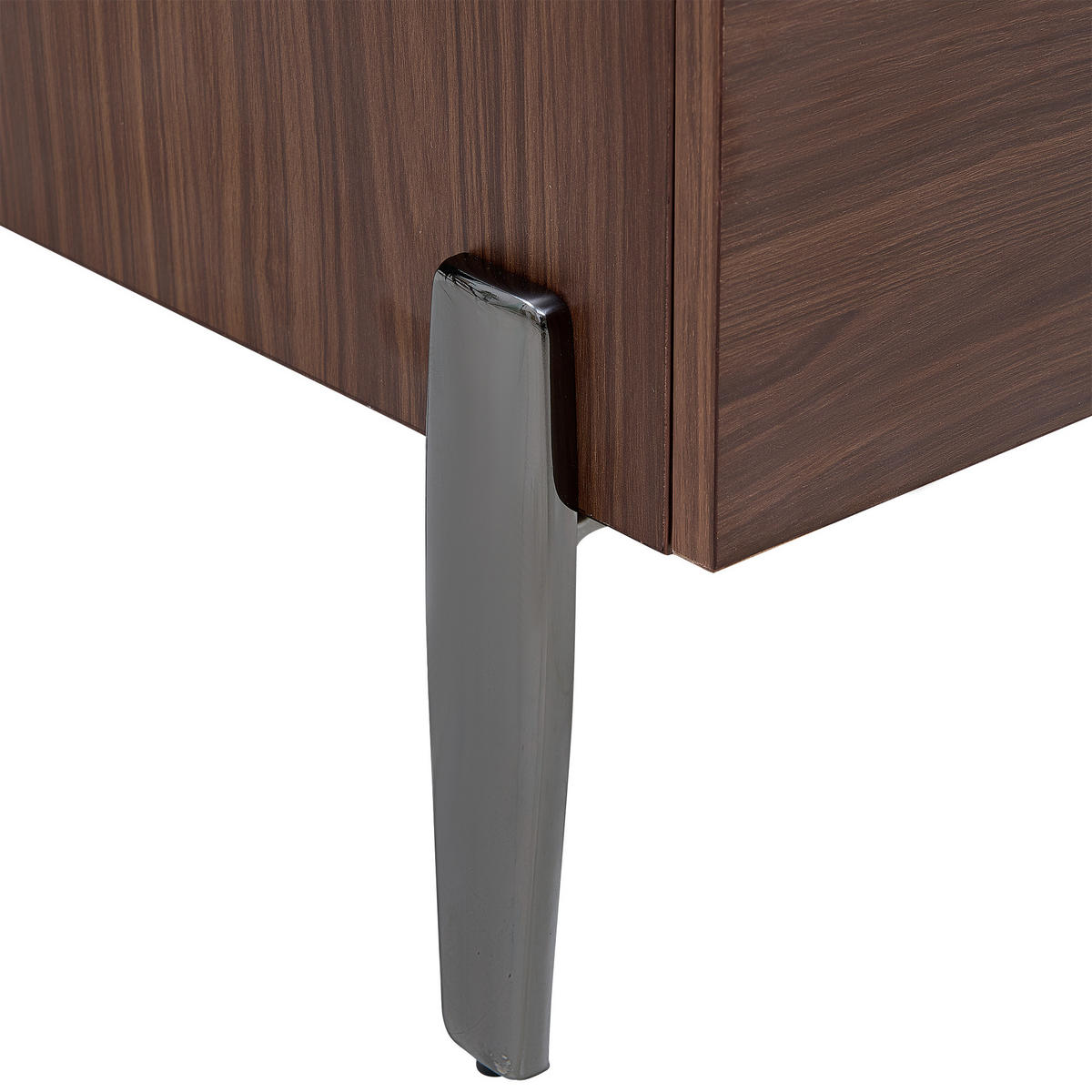COUCHTISCH in Braun Wohnzimmertisch mit Schubladen , Glasplatte , Metallbeine und viel Stauraum , B105/T50/H41.5cm - Braun, Glas/Holzwerkstoff (50/105/41.5cm) - STILVORA