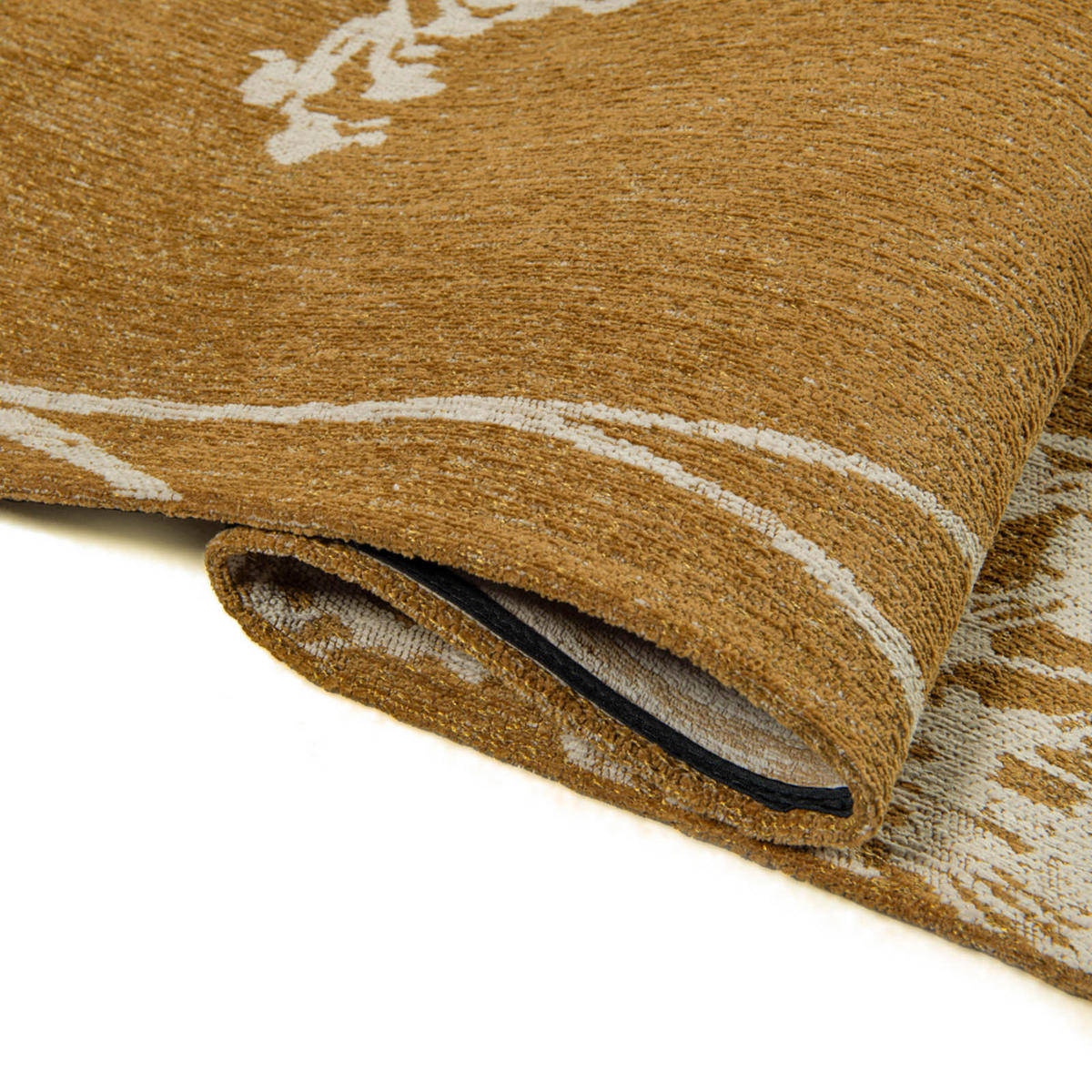TEPPICH Parsley Herbarium 80/150 cm - Goldfarben, Textil (80/150cm) - Lola&Moi