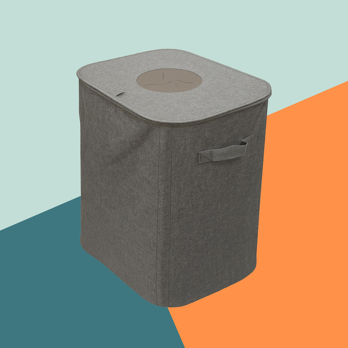 PFANDFLASCHEN-SAMMELBEHÄLTER - Grau, Kunststoff/Textil (43/70/33cm) - Relaxdays