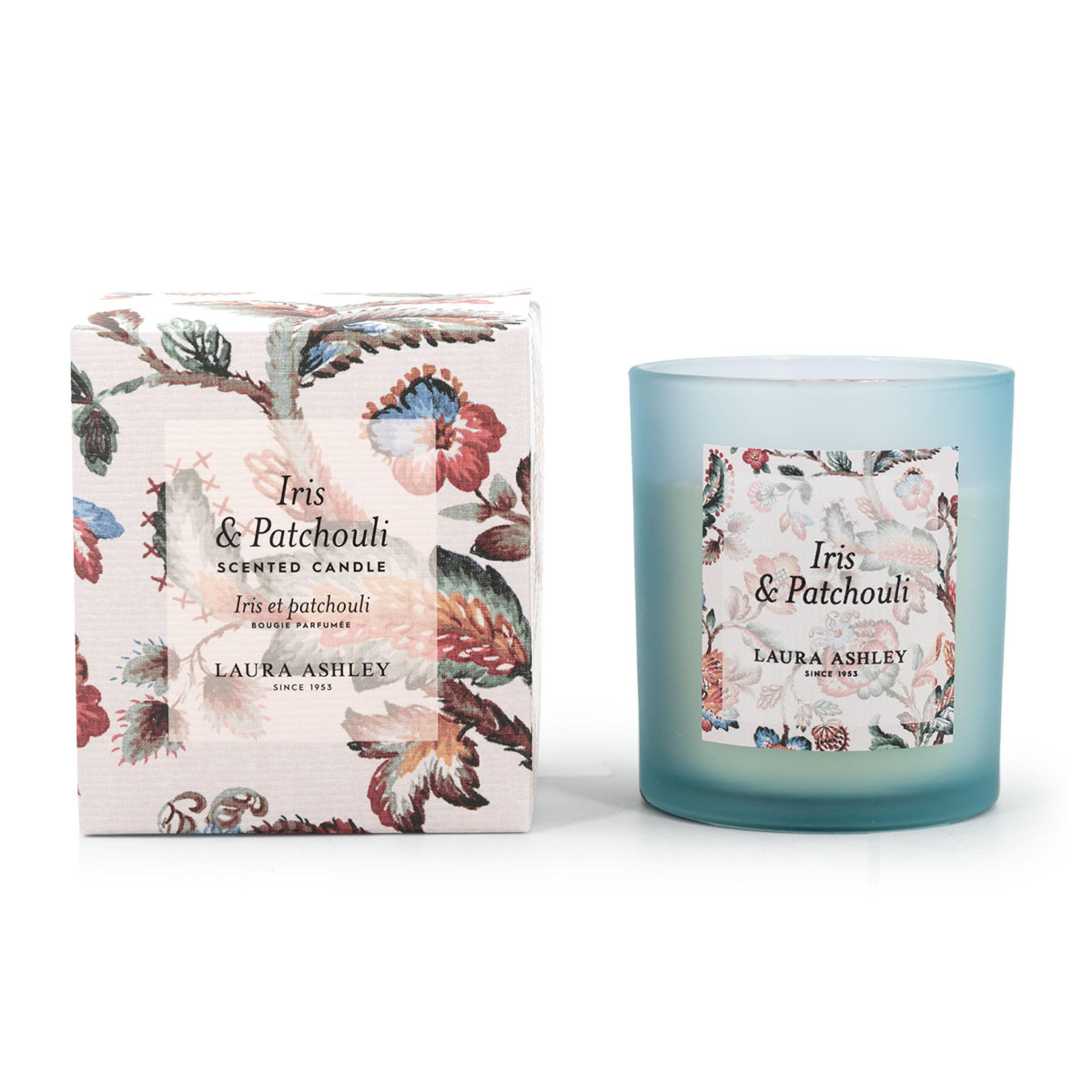 DUFTKERZEN Laura Ashley - Blau, Naturmaterialien/Glas (10cm)