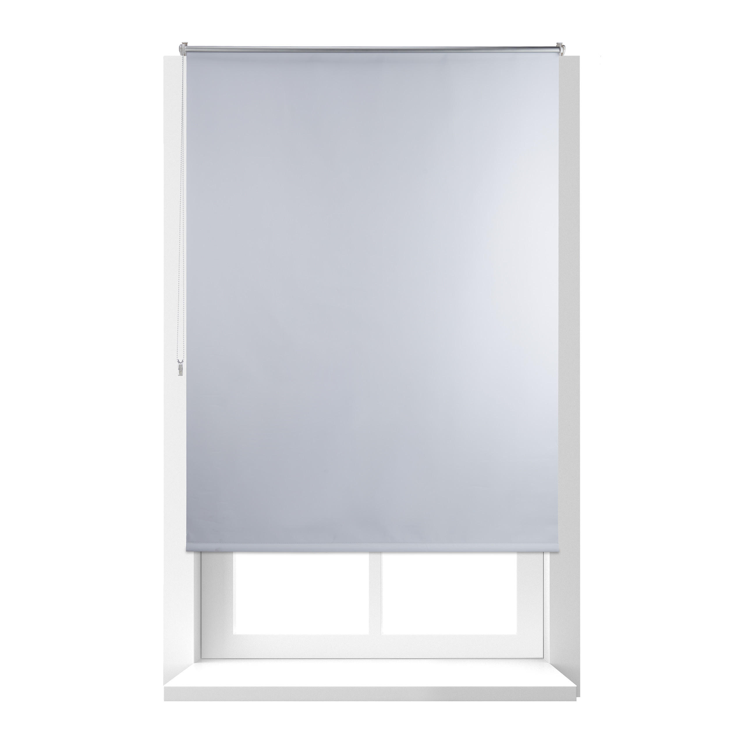 VERDUNKLUNGSROLLO - Weiß, Kunststoff/Textil (120/160/3.5cm) - Relaxdays