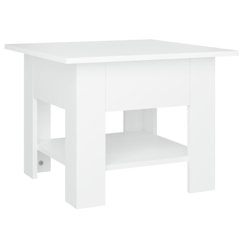 furnicato Couchtisch Weiß 55x42x55 cm
