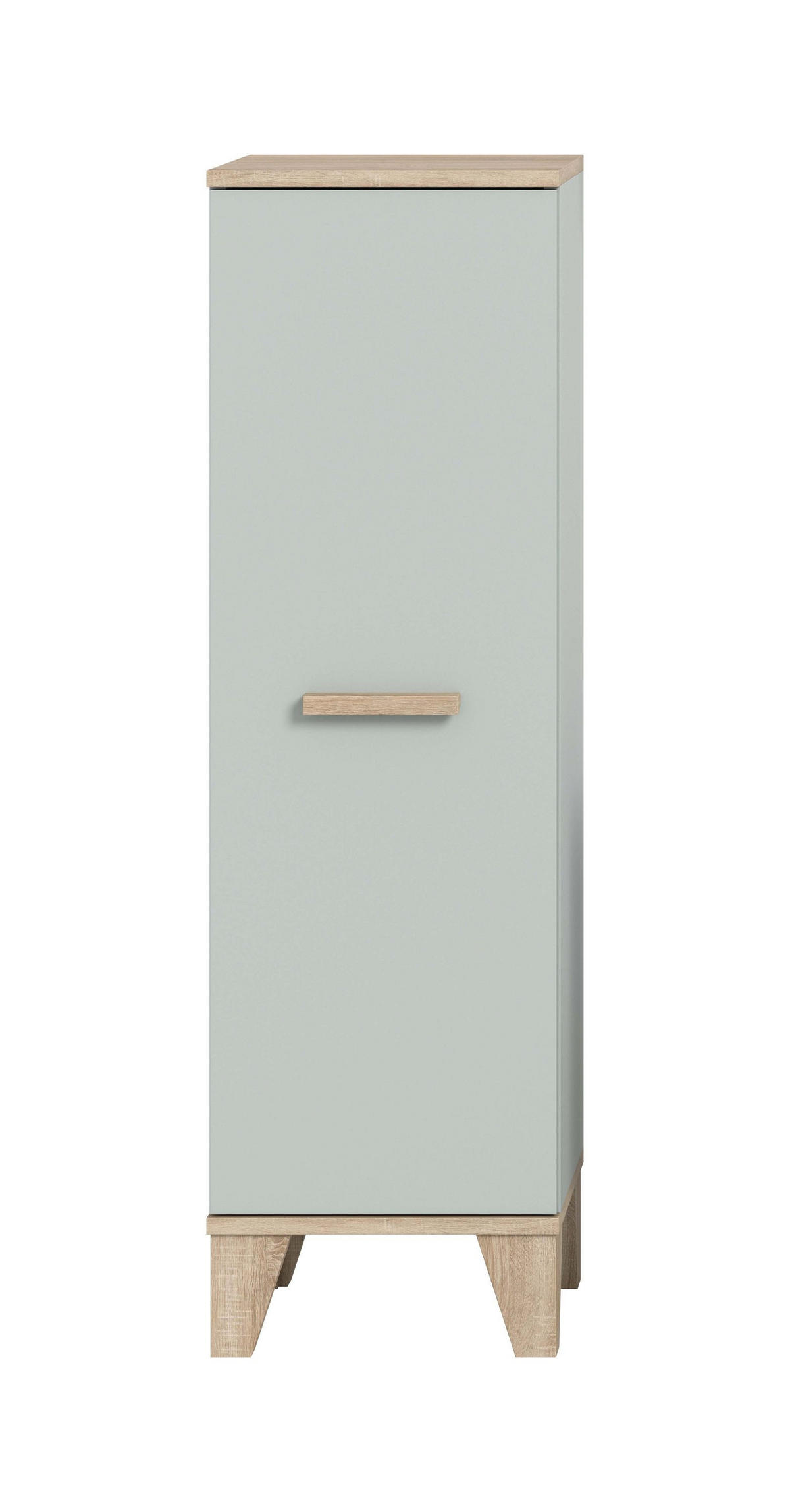 BADMIDISCHRANK STAR (B/H/T: ca. 34/116/31 cm) in hellgrün/hellgrün - Hellgrün, Holzwerkstoff (34/116/31cm)