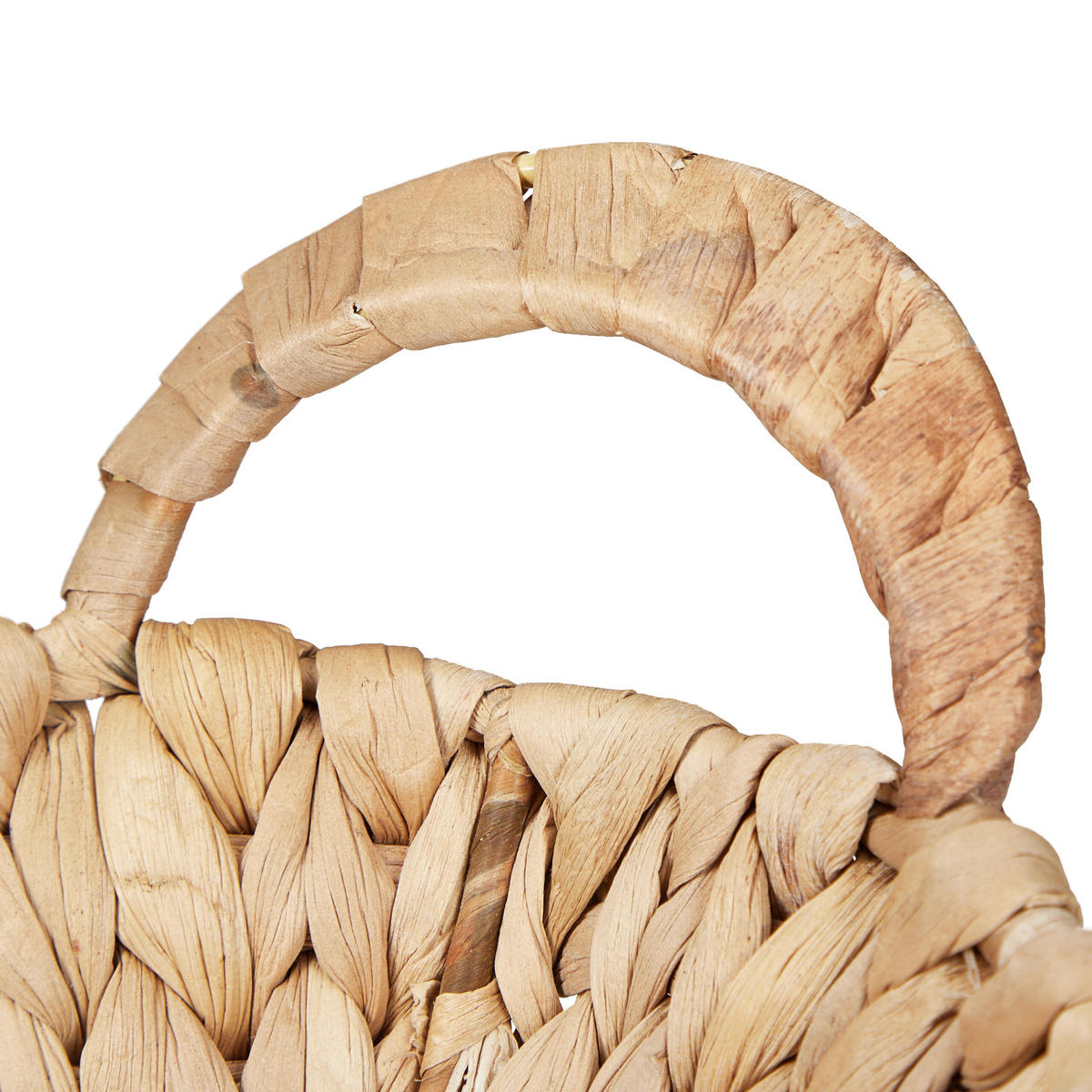 3XAUFBEWAHRUNGSKORB - Hellbraun, Textil/Metall (22/35/11.5cm) - Relaxdays