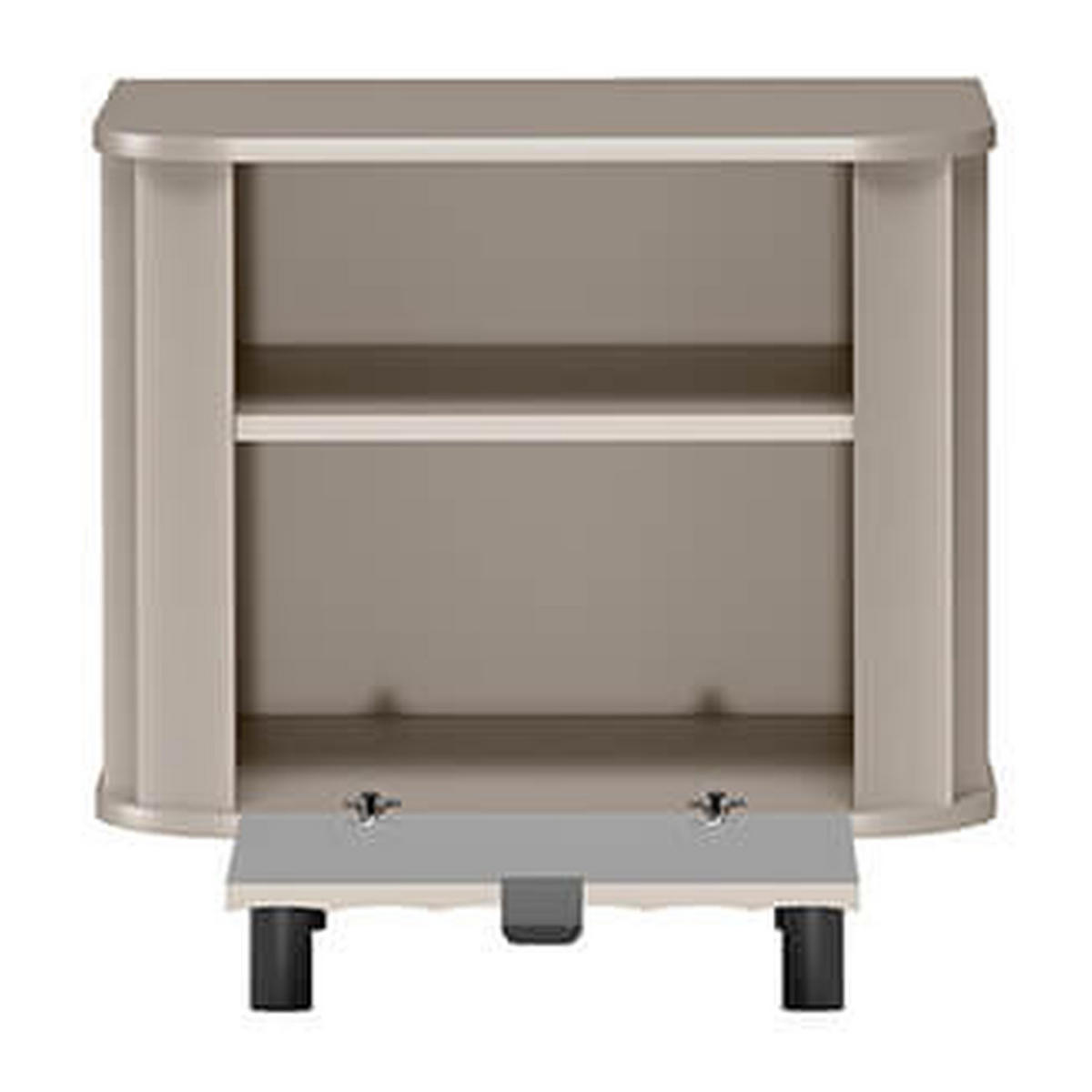 NACHTTISCH Novado NO-7 58,6 x 57 x 40,5 cm Greige - Greige, Holzwerkstoff/Metall (58.6/57/40.5cm) - Koseto