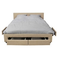 BETT LUGANO mit Schubladen/ Bett 160x200 - Beige - Beige, Holzwerkstoff (160/200cm) - Weber Industries