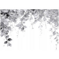 FOTOTAPETE Blätter Hängend Grau 250x175 cm - Multicolor, Papier (250/175cm) - Wallarena