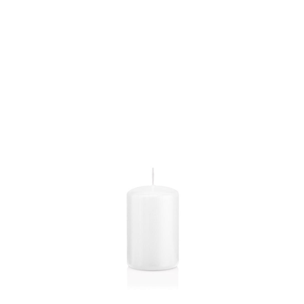 STUMPENKERZEN Weiß Ø 48 x 80 mm, 24 Stück - Weiß, Paraffin (5/8cm) - Wiedemann Kerzen