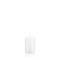 STUMPENKERZEN Weiß Ø 48 x 80 mm, 24 Stück - Weiß, Paraffin (5/8cm) - Wiedemann Kerzen