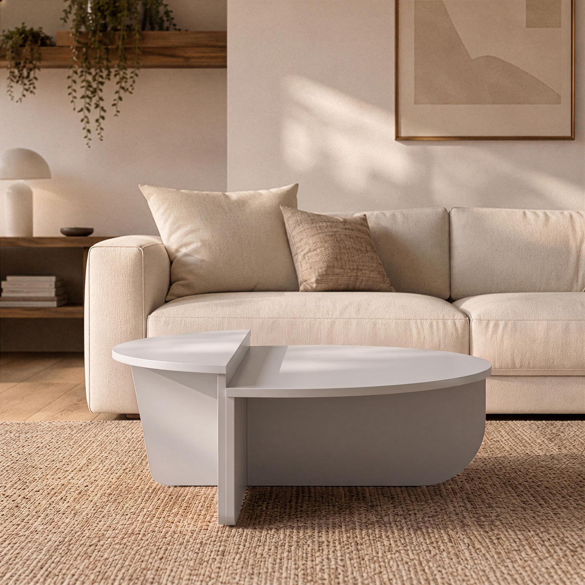 COUCHTISCH (2er-Set) orion 35/90/90 cm - Grau, Holzwerkstoff (90/90/35cm) - Calicosy