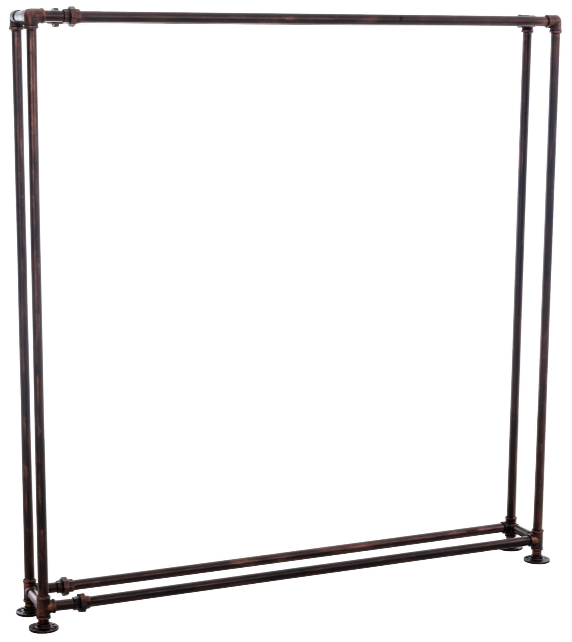 KAMINHOLZREGAL 178/25/178 cm Metall bronze - Bronzefarben, Metall (178/178/25cm) - CLP