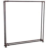 KAMINHOLZREGAL 178/25/178 cm Metall bronze - Bronzefarben, Metall (178/178/25cm) - CLP