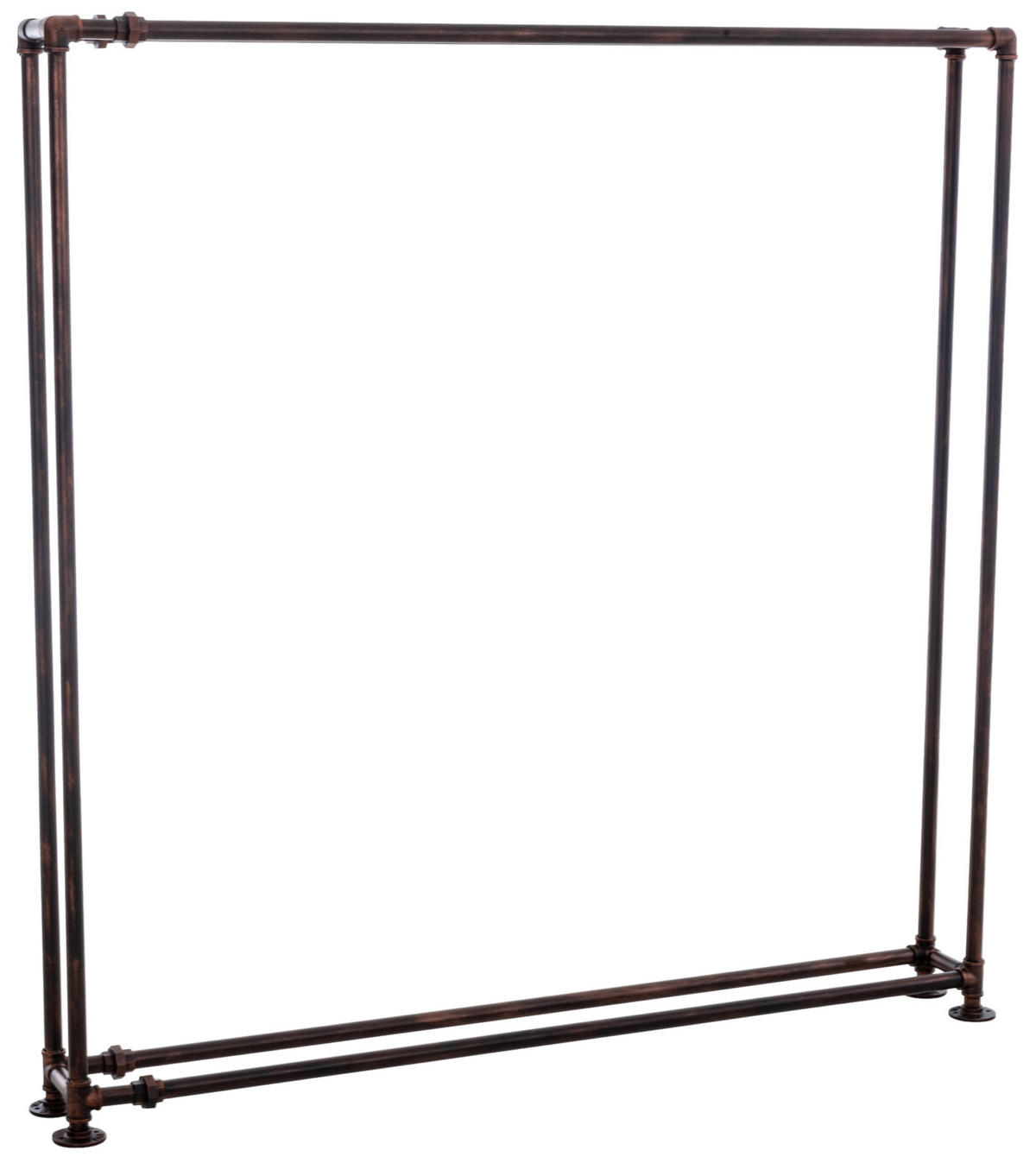 KAMINHOLZREGAL 178/25/178 cm Metall bronze - Bronzefarben, Metall (178/178/25cm) - CLP