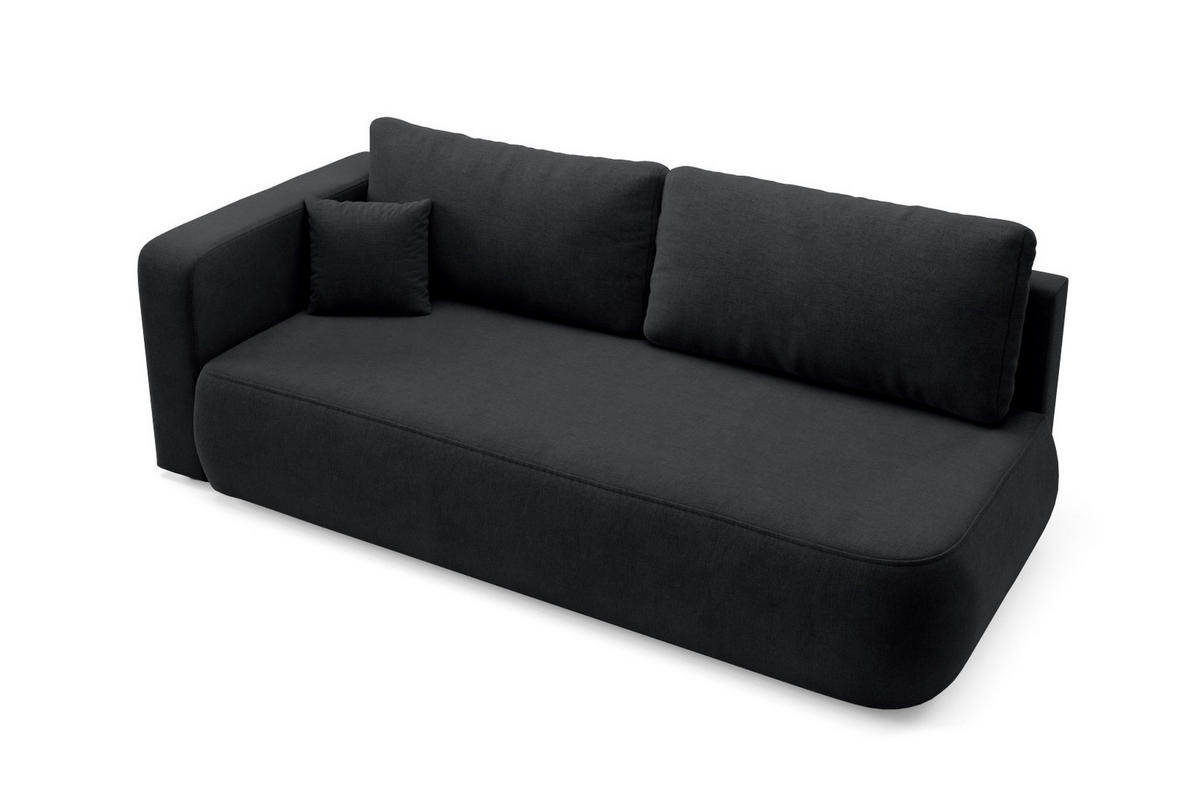 SCHLAFSOFA mit Bettkasten Schwarz - Schwarz, Holz/Holzwerkstoff (228/82/106cm) - Furnisell