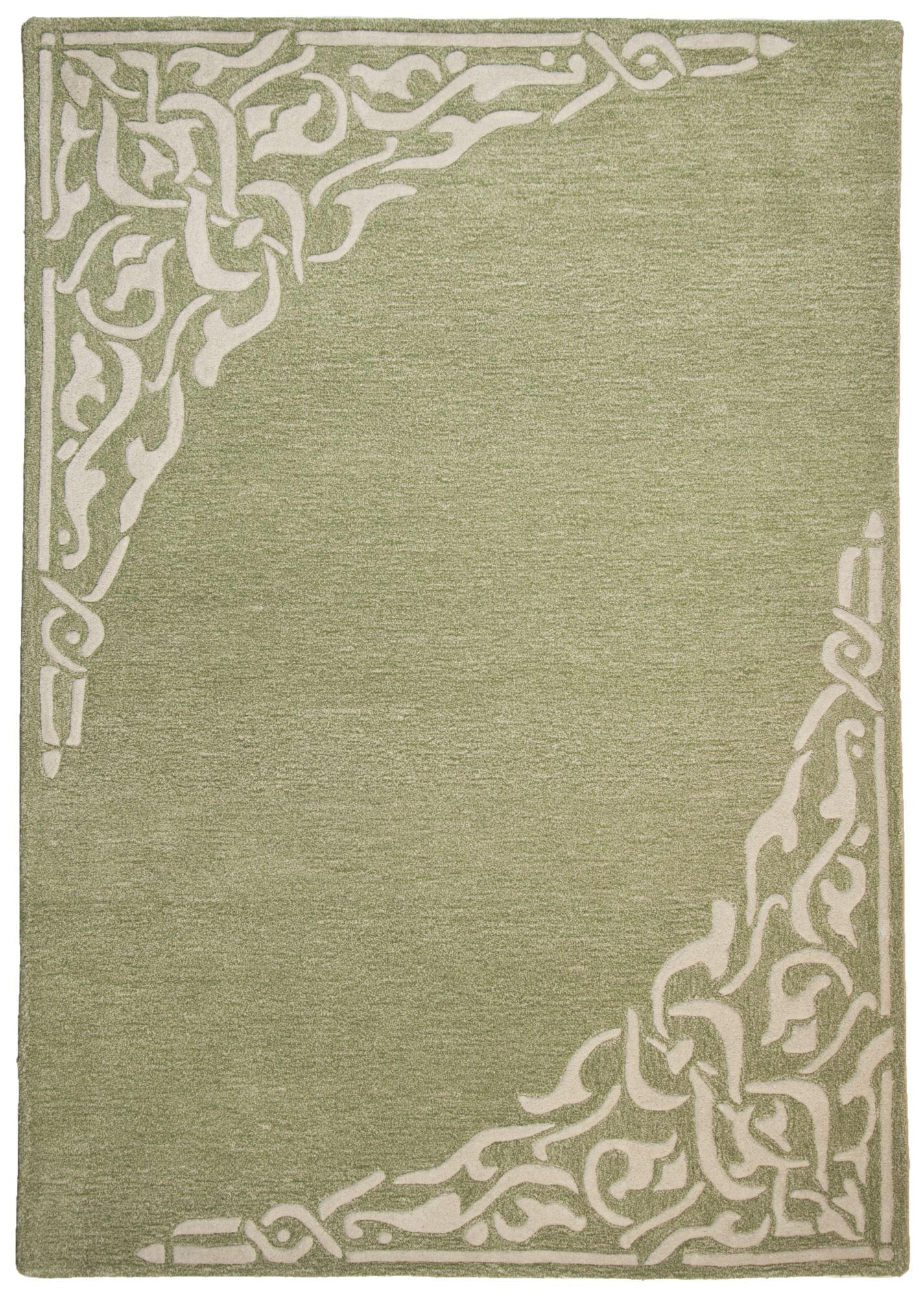 HANDTUFTTEPPICH Hawai 60x90 cm - Grün, Textil (60/90cm) - THEKO