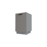 KÜCHENUNTERSCHRANK Bonn Stone Grey Matt / Grau Matt 50 / 50 / 82cm - Graubraun/Grau, Holz/Holzwerkstoff (50/82/50cm) - Feldmann-Wohnen