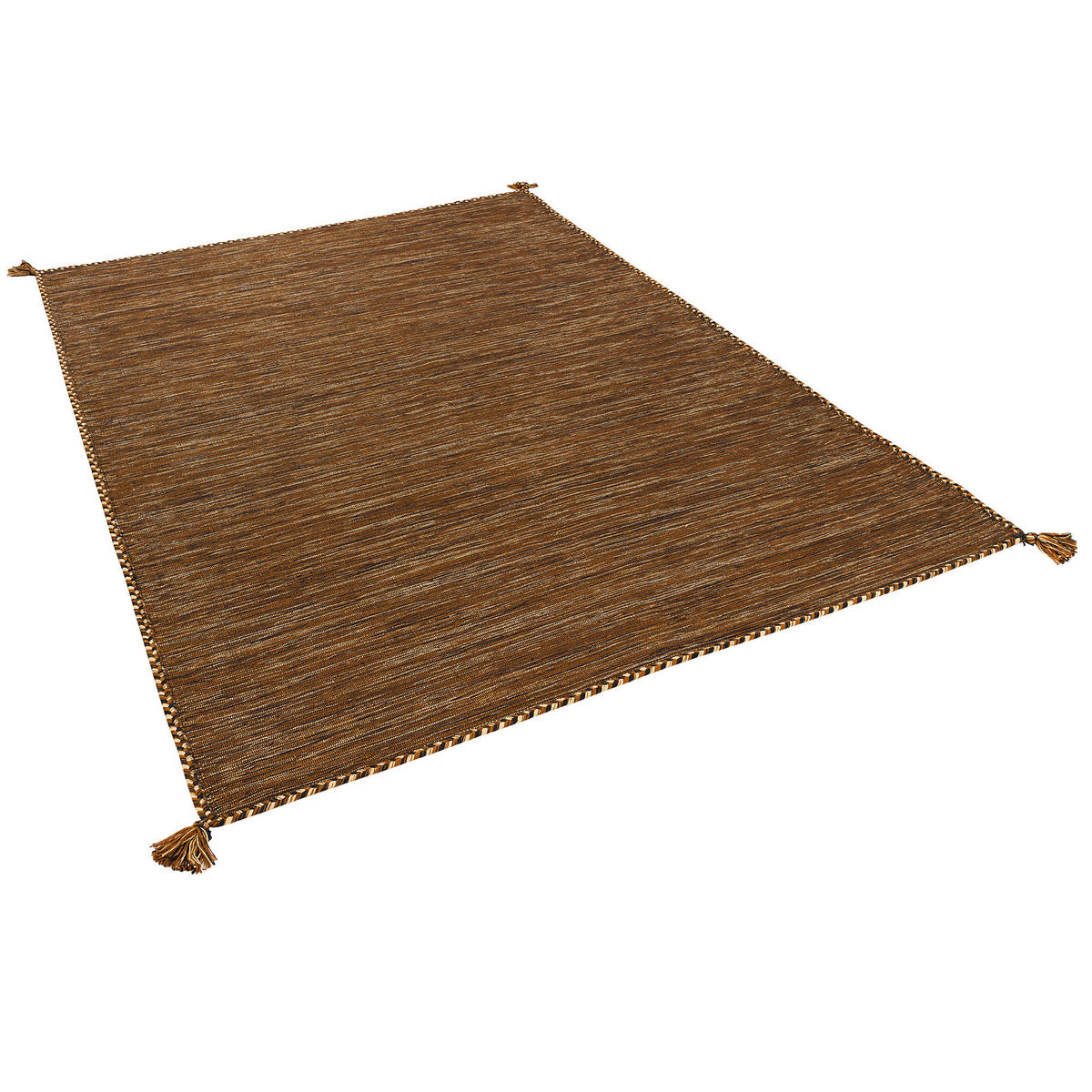 NATUR TEPPICH KELIM PRICO - Dunkelbraun, Textil (170/240cm) - Pergamon
