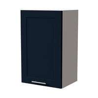 HÄNGESCHRANK Oslo W2/45 Weiß / Indigo Matt 45 / 32,5 / 72cm - Weiß/Dunkelblau, Holz/Holzwerkstoff (45/72/32.5cm) - Feldmann-Wohnen