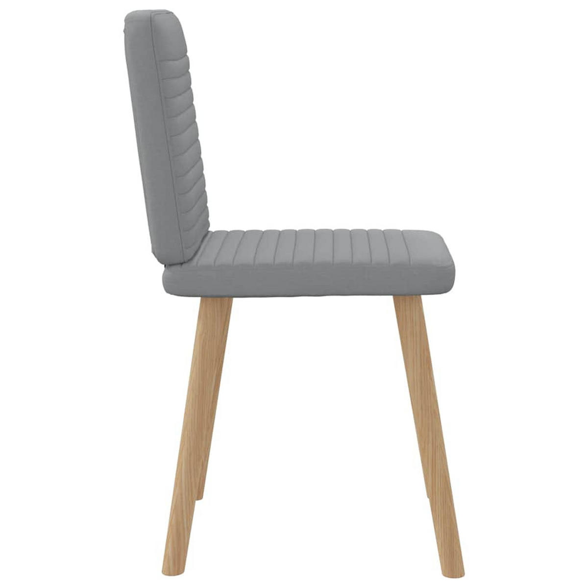 ESSZIMMERSTÜHLE 2 Stk. Hellgrau Stoff 45*54*86cm - Grau, Metall (45/86/54cm) - ZMH