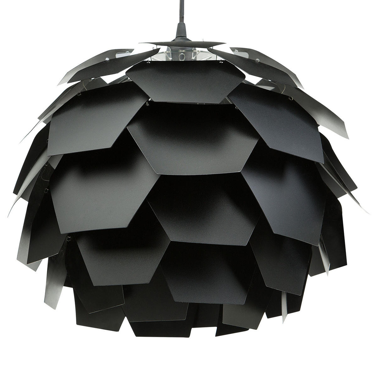 HÄNGELEUCHTE Segre Mini 40/40/165 cm - Schwarz, Kunststoff (40/40/30cm) - Beliani