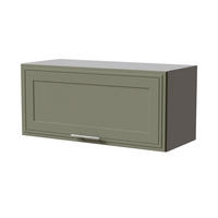 KLAPPHÄNGESCHRANK Salo W4B/80 Grau / Reed Green Matt 80 / 32,5 / 36cm - mit Blum Aventos Klappenbeschlag - Grau/Grün, Holz/Holzwerkstoff (80/36/32.5cm) - Feldmann-Wohnen