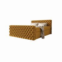 BOXBETT Figo IV Senf 160x200 cm - Currygelb, Textil (160/200cm) - B&B Home