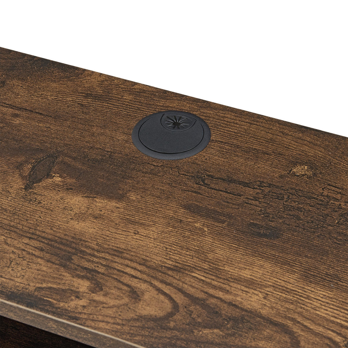 TV-WANDREGAL Støvring - Dunkelbraun, Holzwerkstoff (150/21/25cm) - [en.casa]