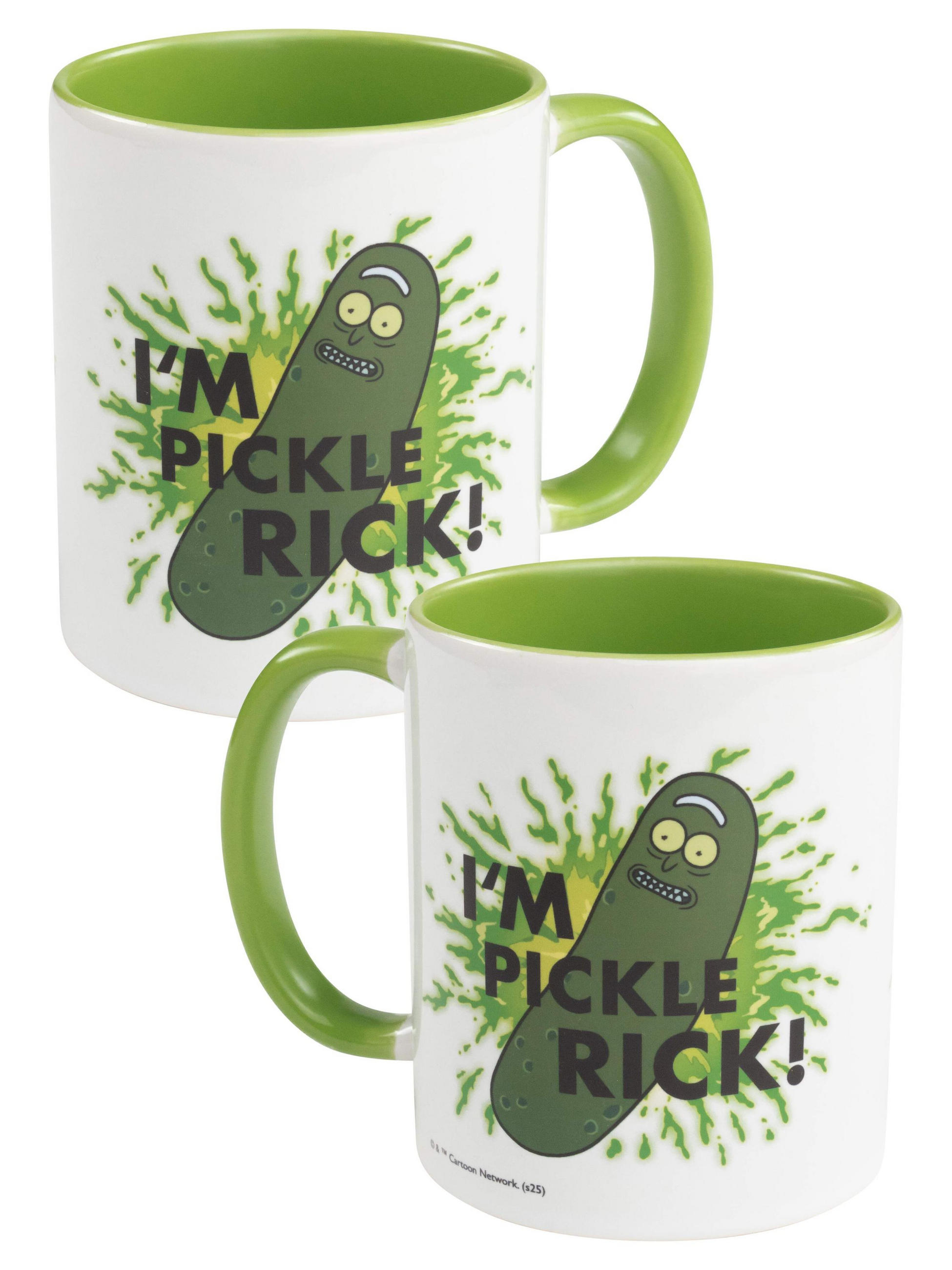 KAFFEEBECHER Rick and Morty I'm Pickle Rick Weiß/Grün 320 ml - Weiß, Keramik (0.32L) - United Labels