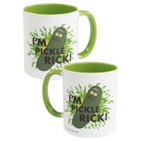 KAFFEEBECHER Rick and Morty I'm Pickle Rick Weiß/Grün 320 ml - Weiß, Keramik (0.32L) - United Labels