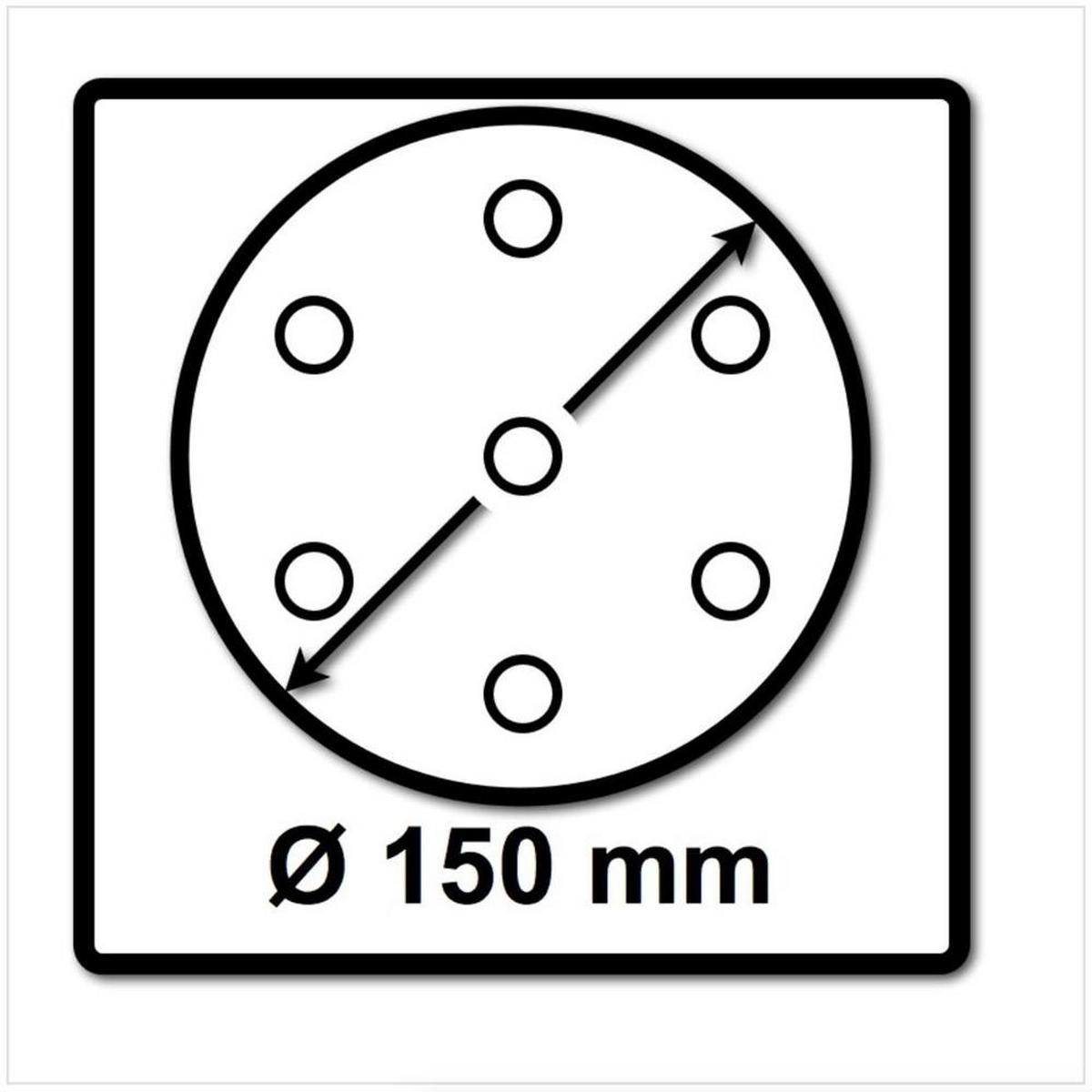 FESTOOL Schleifteller ST-STF D150/MJ2-M8-H-HT 150 mm hart ( 202460 ) - neue Version von ( 498988 ) - Multicolor, Kunststoff (25/20/1cm) - Festool