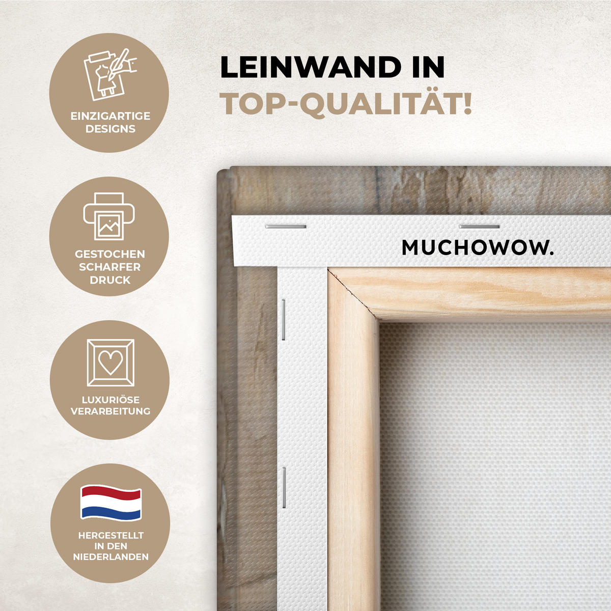 LEINWANDBILD Ölgemälde - Frau - Wein 80x120 cm - Hellbraun, Textil (80/120cm) - MuchoWow