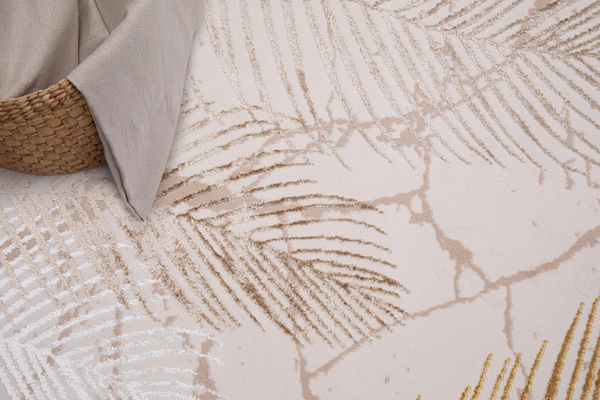 TEPPICH CRYSTAL Hellcreme 300/400 cm - Goldfarben, Textil (300/400cm) - Tapiso