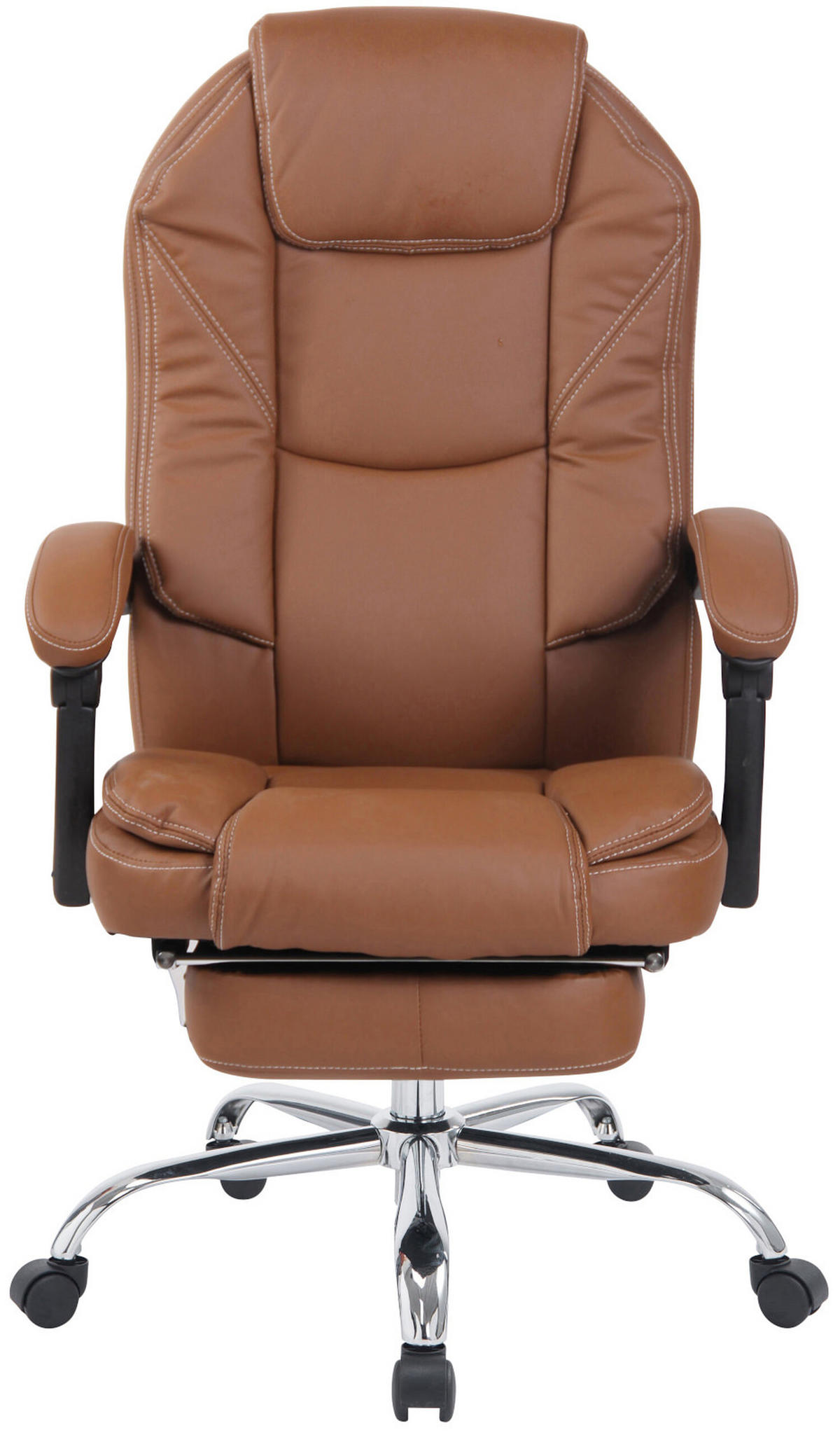 BÜROSTUHL Castan, Hellbraun - Hellbraun, Textil/Metall (67/124/64cm) - TPFLiving