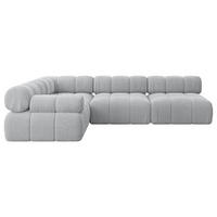 ECKSOFA modulares Sofa Mende-L2 - 285x190x70 cm Grau Cord - Grau, Holzwerkstoff/Textil (285/190cm) - ALTDECOR