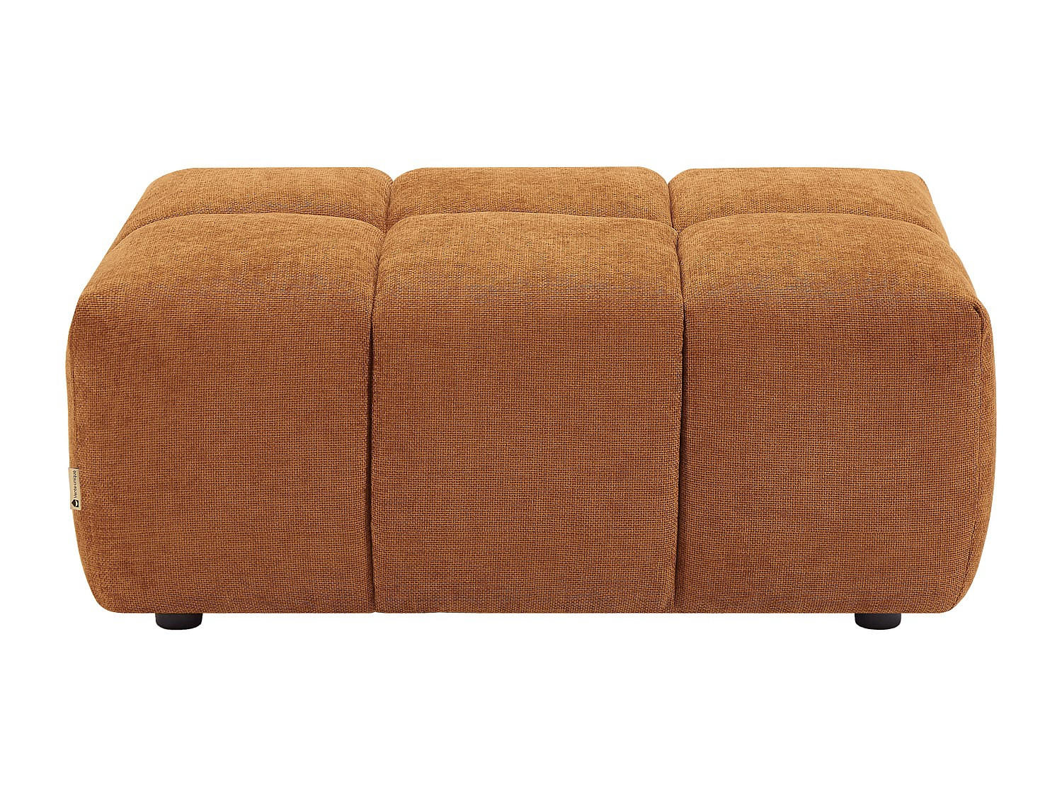 SITZHOCKER - 1 Person - Stoff - Terracotta - APOLIU - Terracotta, Textil (72/45/109cm) - Vente-Unique