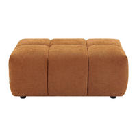 SITZHOCKER - 1 Person - Stoff - Terracotta - APOLIU - Terracotta, Textil (72/45/109cm) - Vente-Unique
