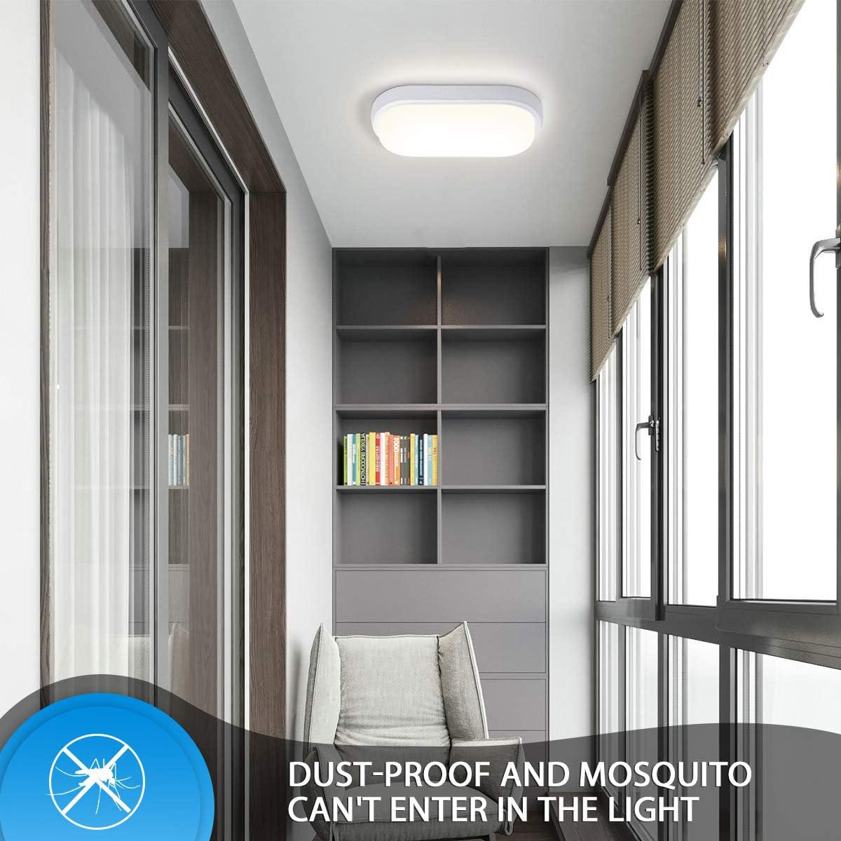 WANDLEUCHTE LED WA1015D für den Keller - Weiß, Kunststoff (9.8/6/20.7cm) - LOVHAUS