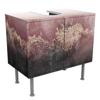 WASCHBECKENUNTERSCHRANK Goldene Dämmerung Rosa 60/55/35 cm - Rosa, Holzwerkstoff (60/55/35cm) - Bilderwelten