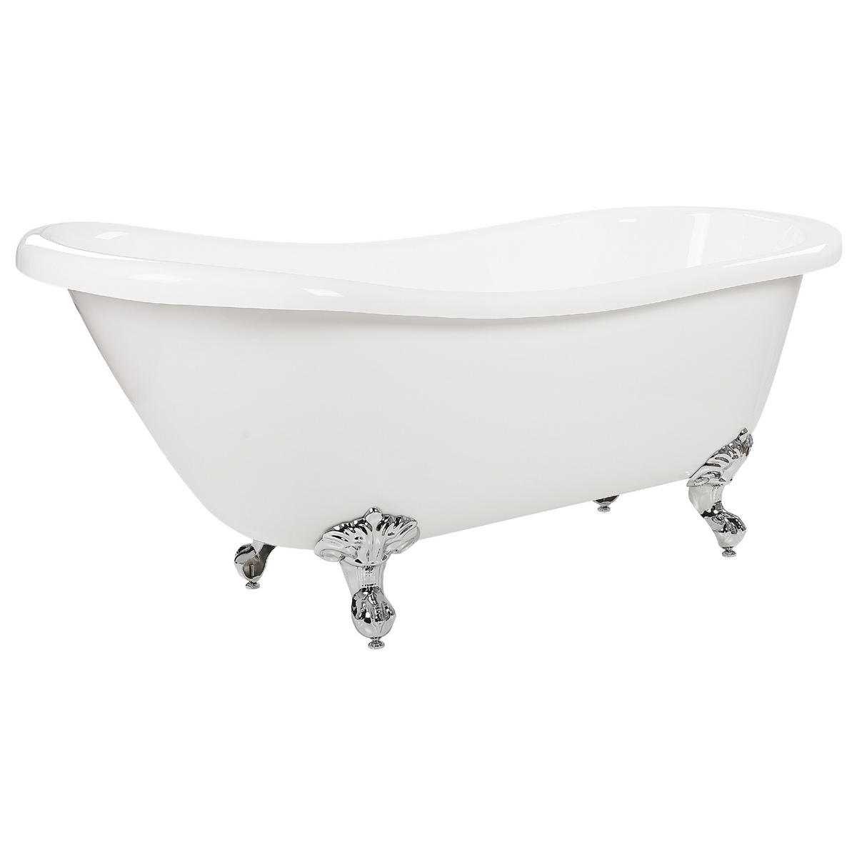 BADEWANNE FREISTEHEND 76x170x76 cm weiß Cayman - Weiß, Kunststoff (76/70/170cm) - Beliani