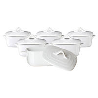 MINI-TERRINEN Bianco weiß 10,5 x 10,5 cm 6er Set - Weiß, Keramik (10.5/5.2/7cm) - Ritzenhoff Breker